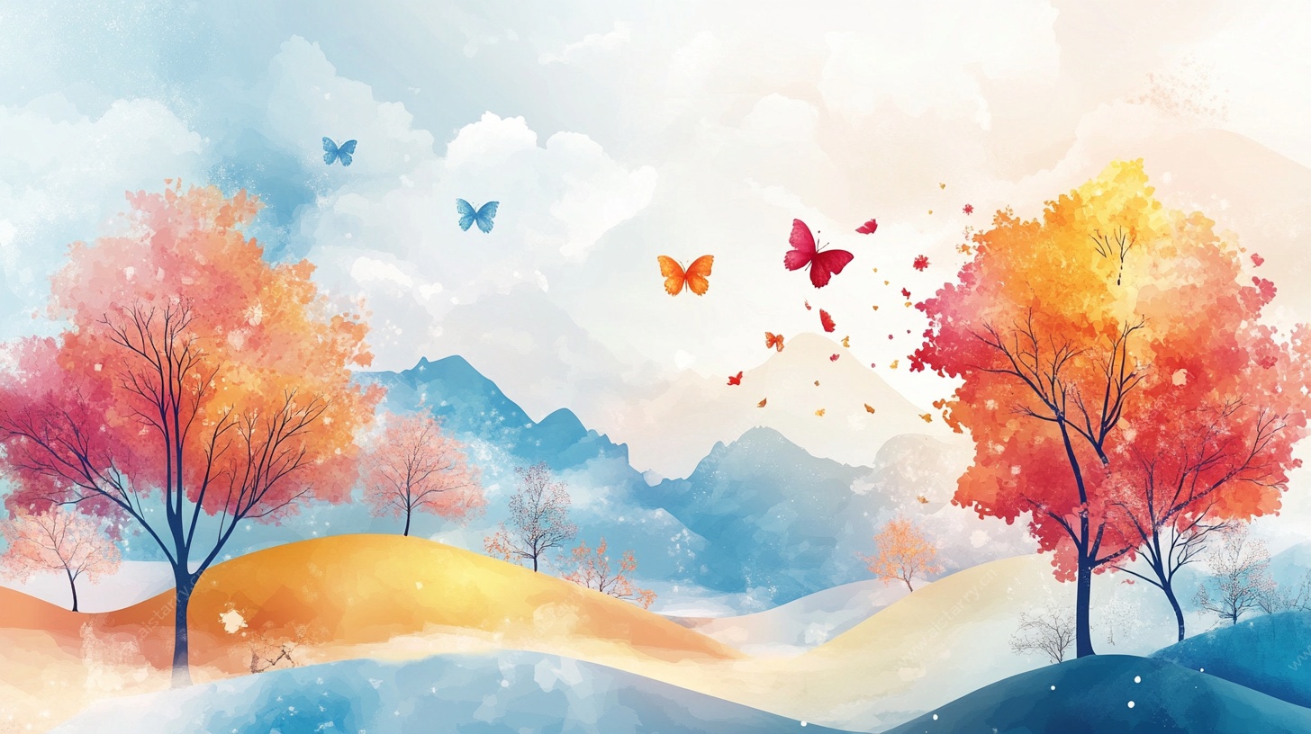 秋日梦幻风景图