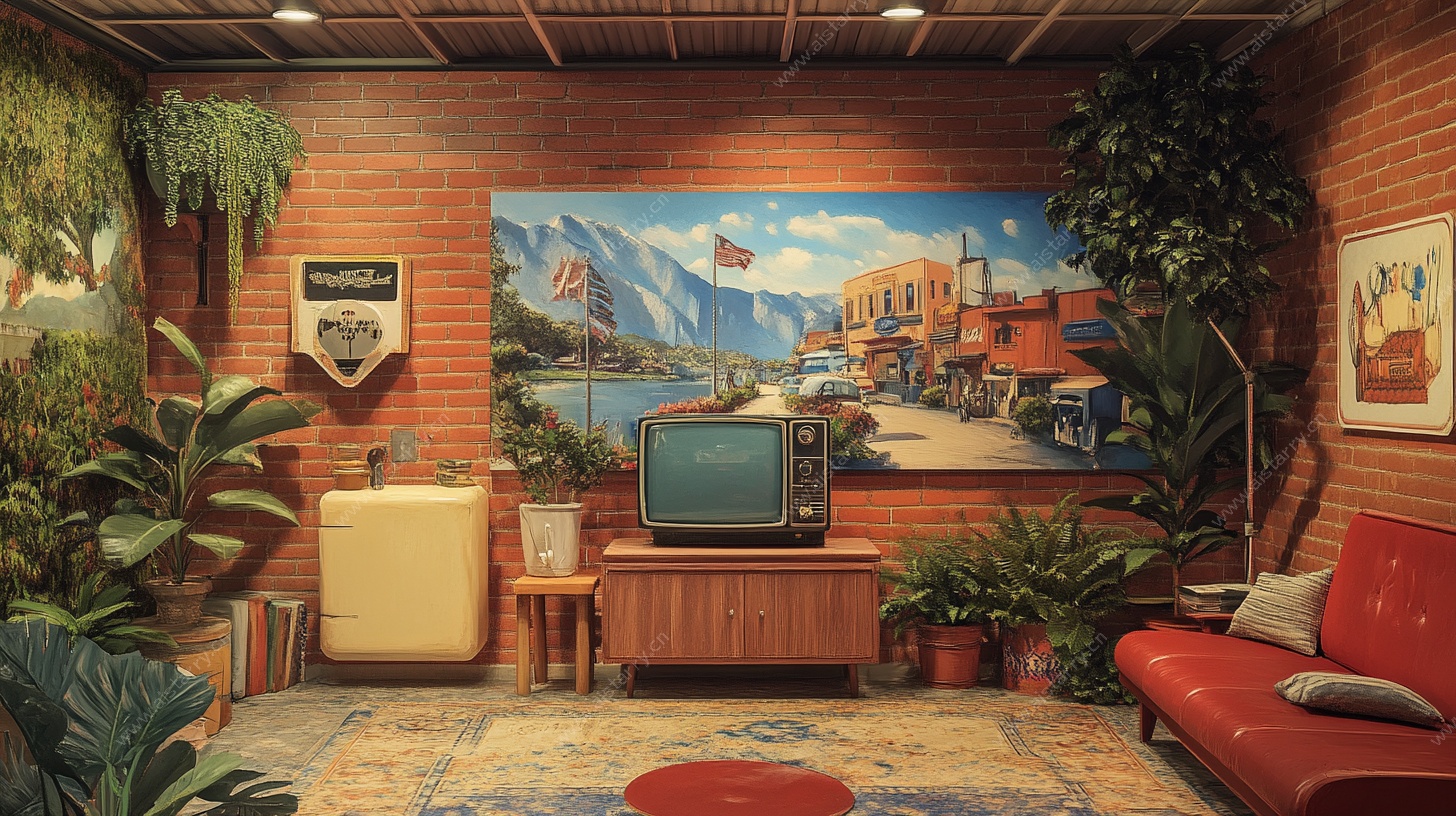 复古客厅场景布置展示