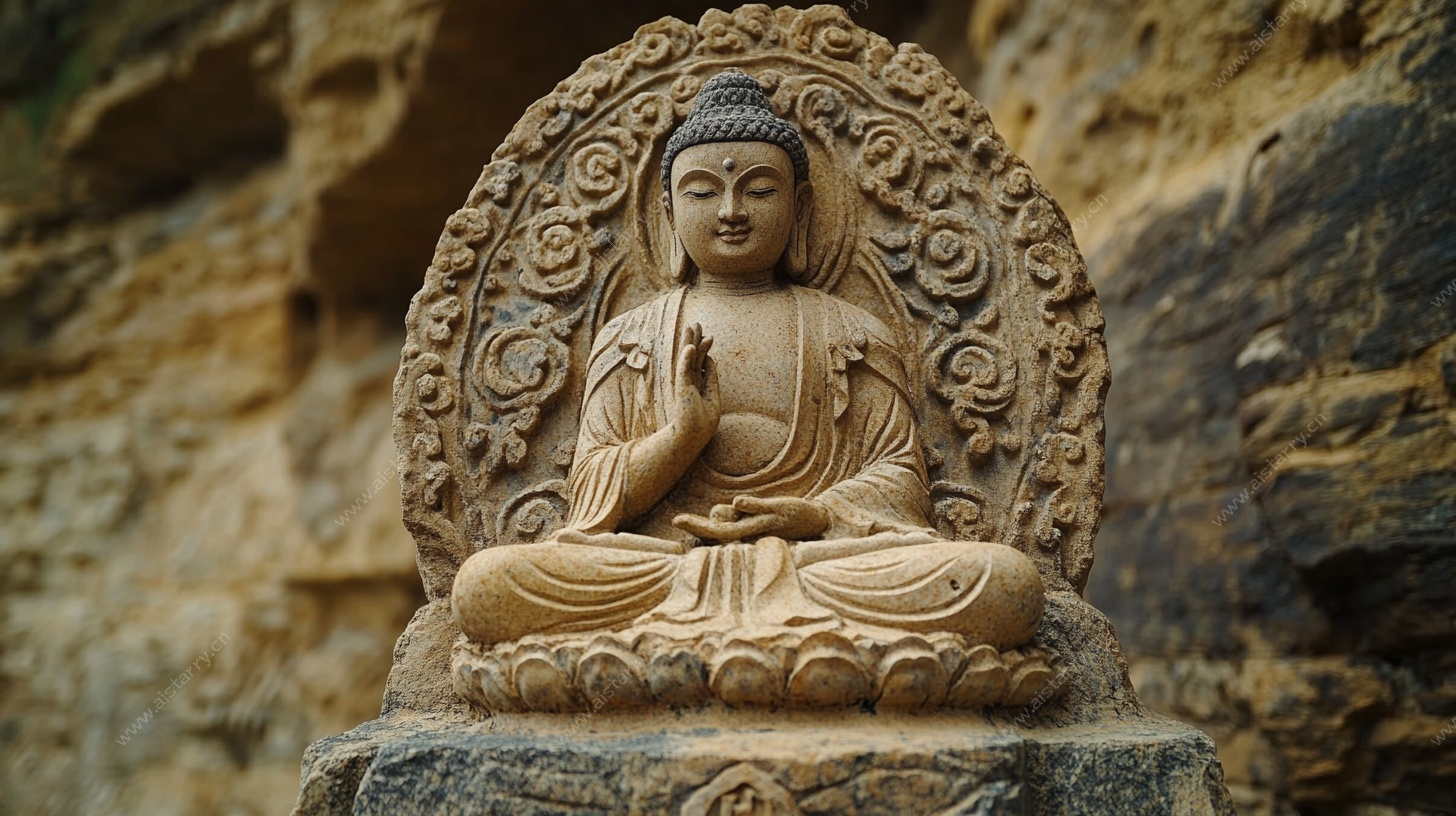 释迦牟尼佛像特写