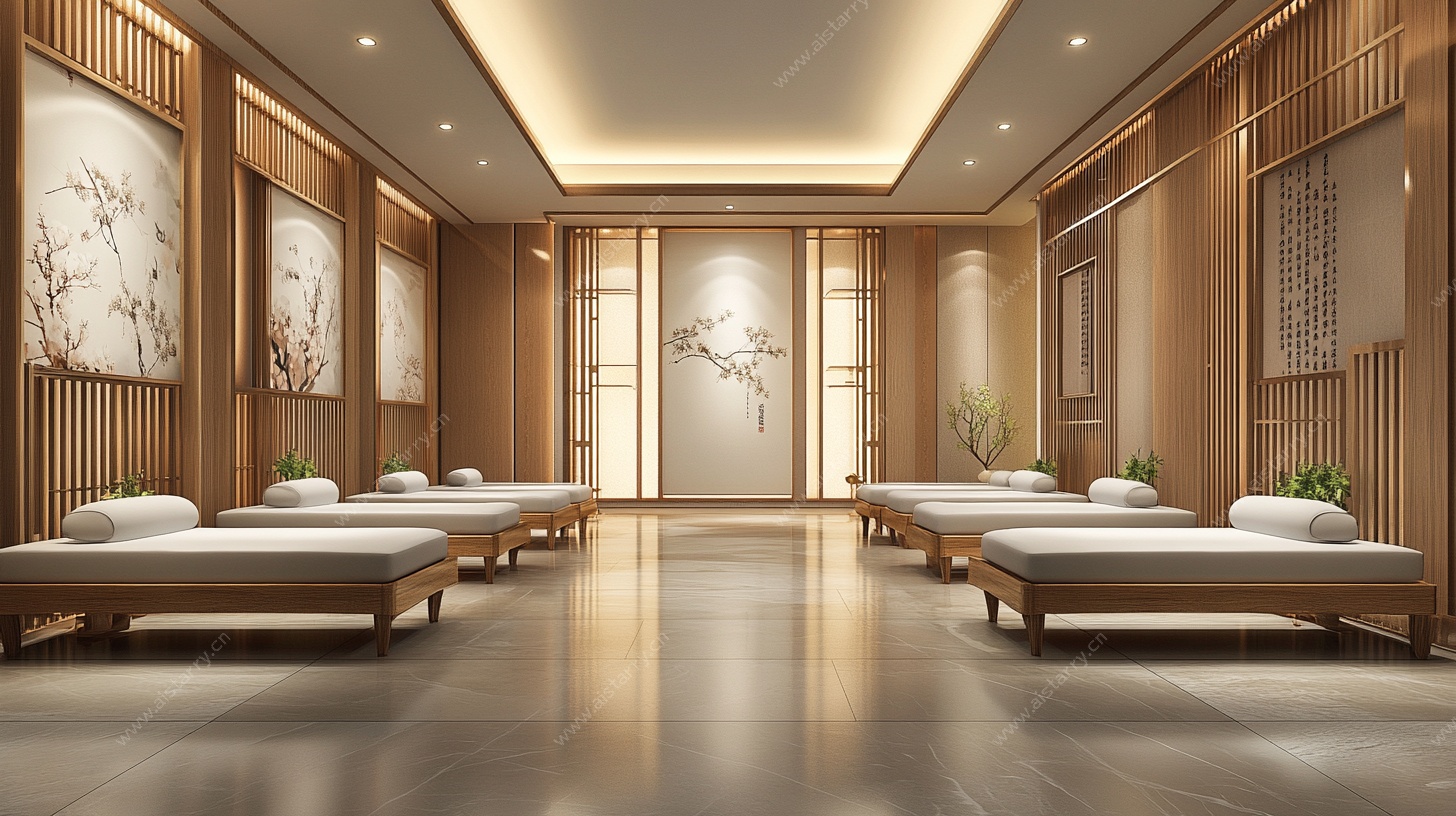 中式静谧按摩休息空间