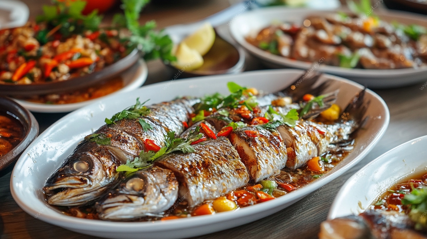 美味烤鱼佳肴