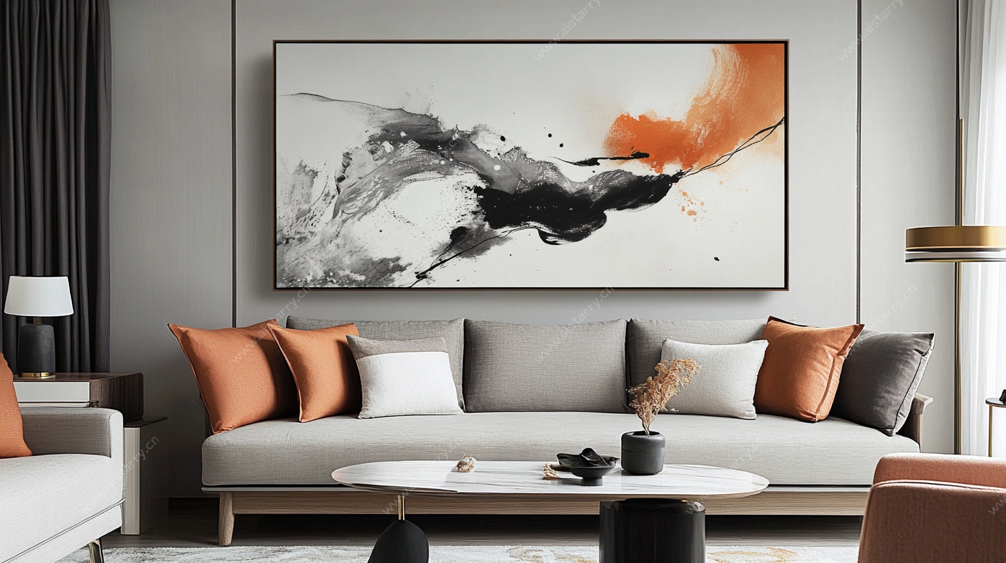 现代客厅抽象艺术挂画