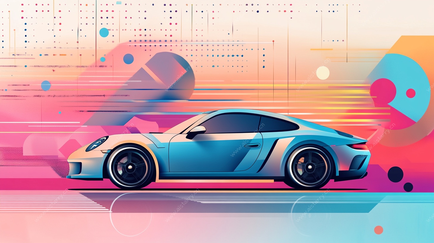 动感跑车的炫彩科幻之旅