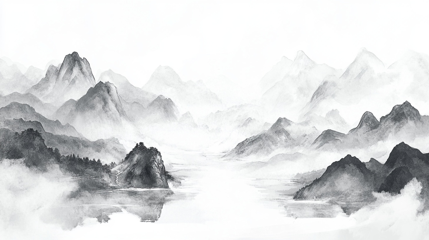 水墨山水意境图