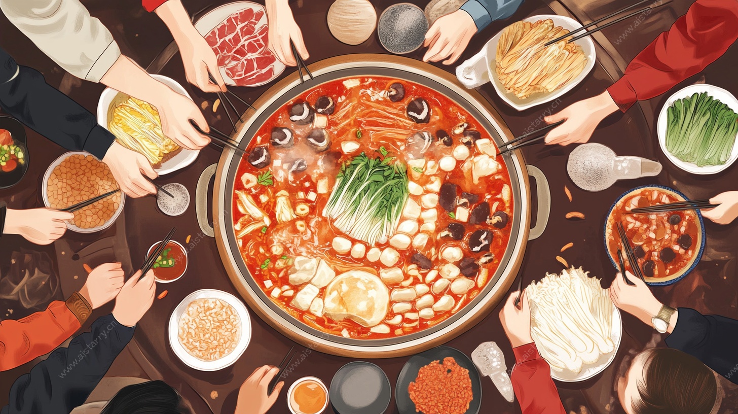 欢聚一堂享火锅盛宴