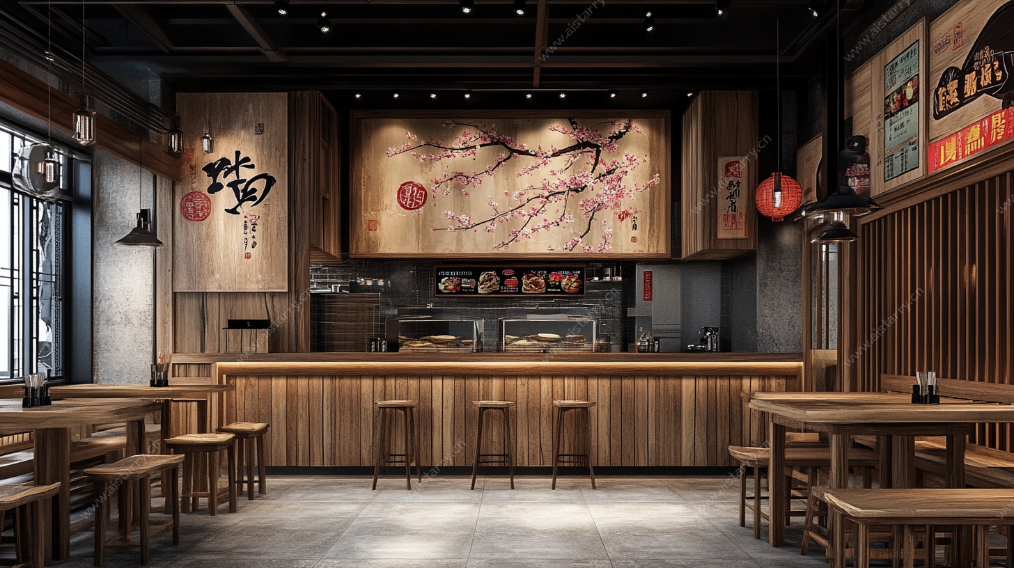 日式居酒屋风格餐厅室内