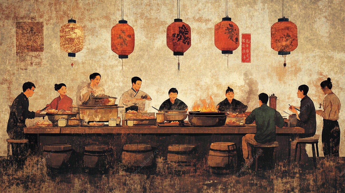 中式聚餐场景