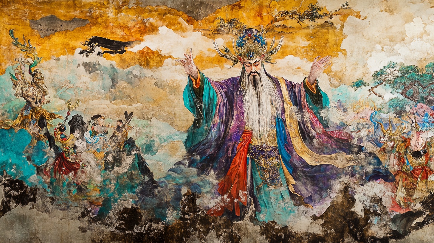 戏曲人物奇幻艺术画作