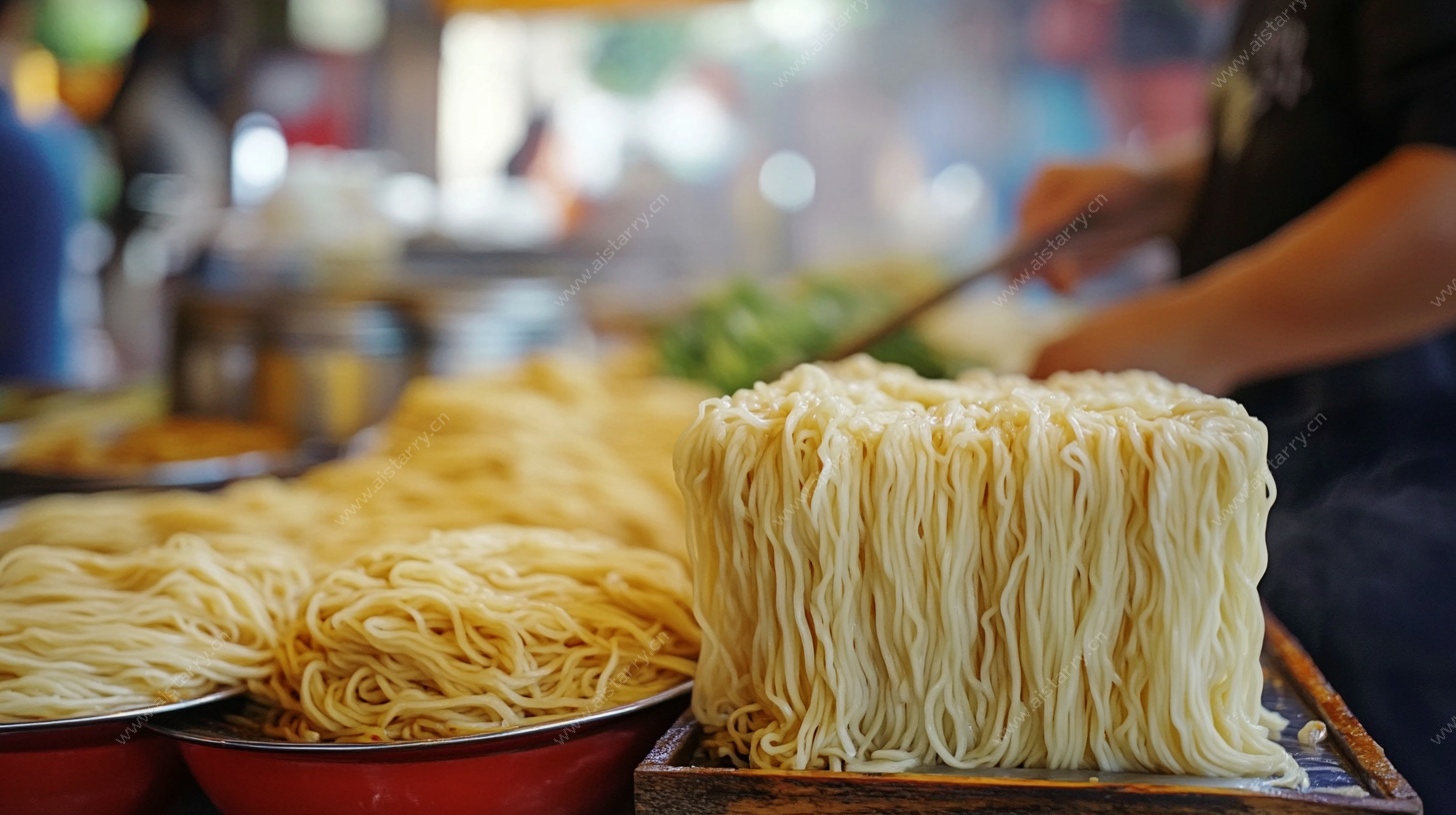 街边摊的新鲜面条