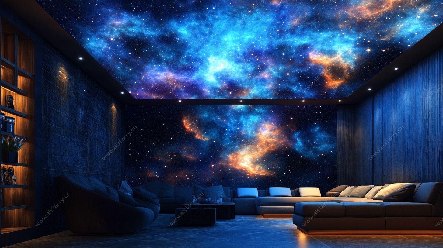 梦幻星空主题室内空间