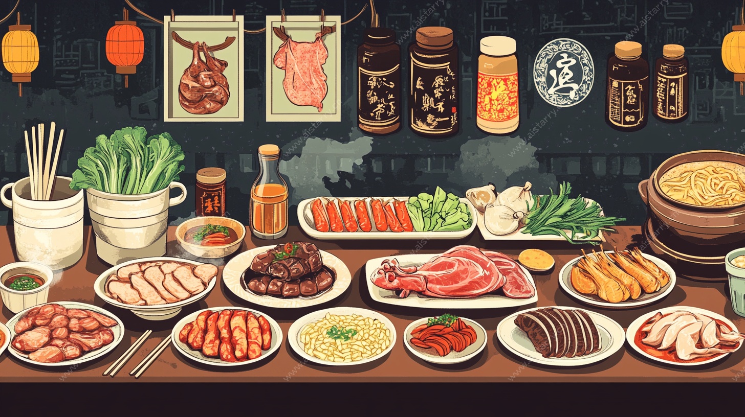 中式火锅食材盛宴