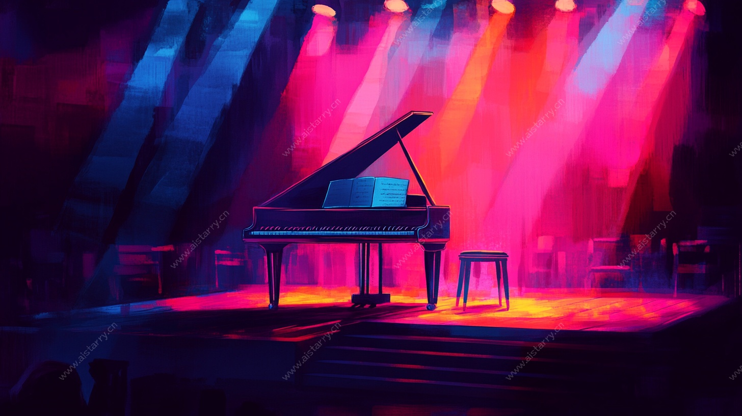 舞台上的梦幻钢琴