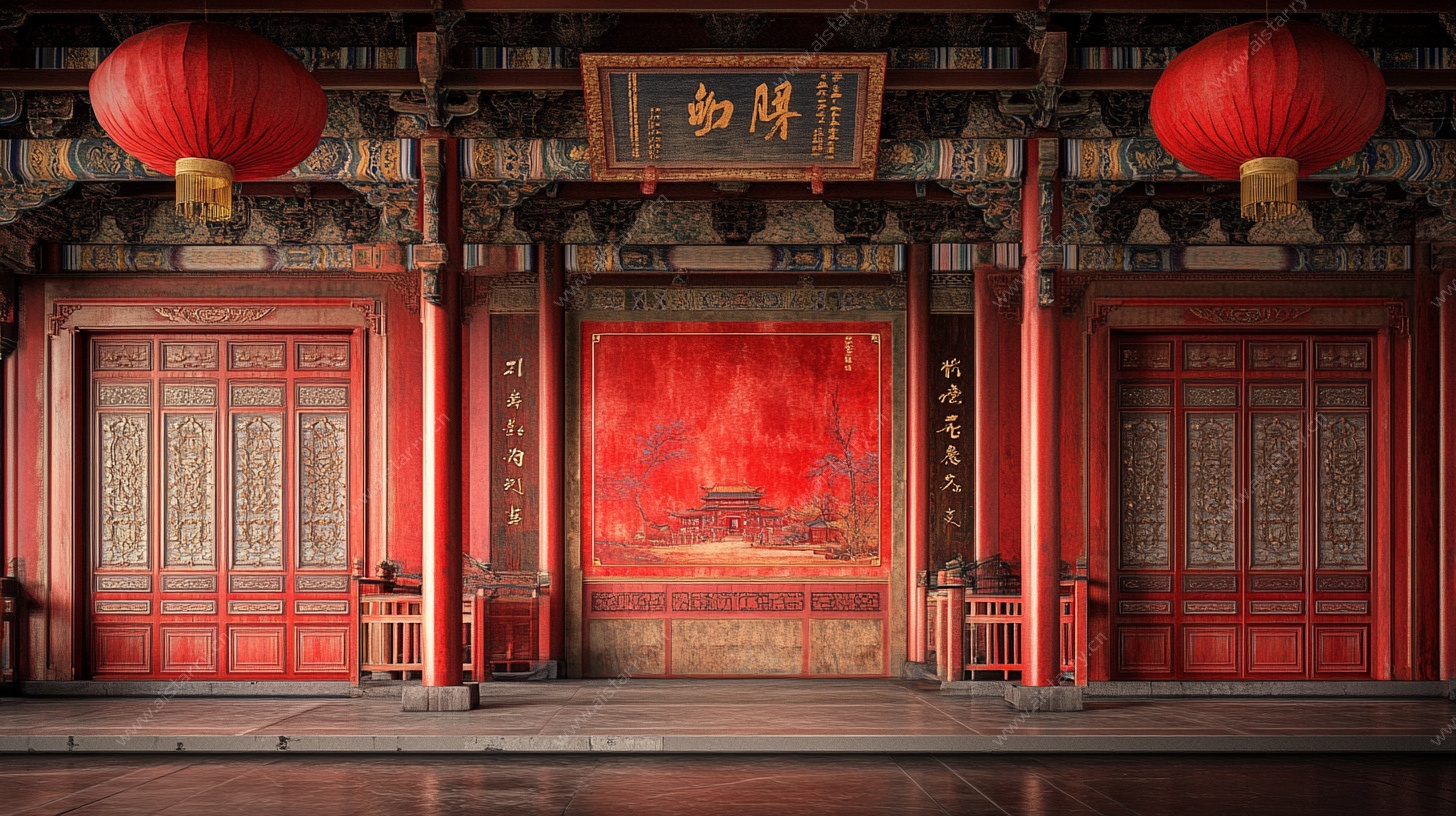 中式古典厅堂场景展示