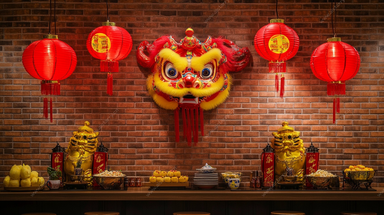 中式新春装饰 喜庆氛围感浓