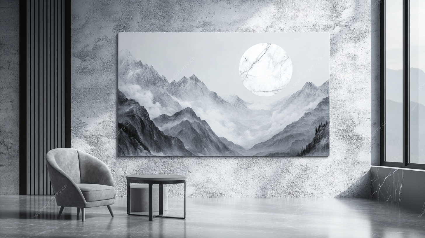 现代简约风山水装饰画