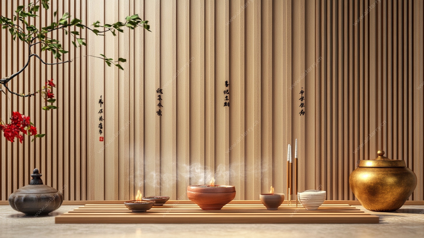 中式禅意香道场景布置