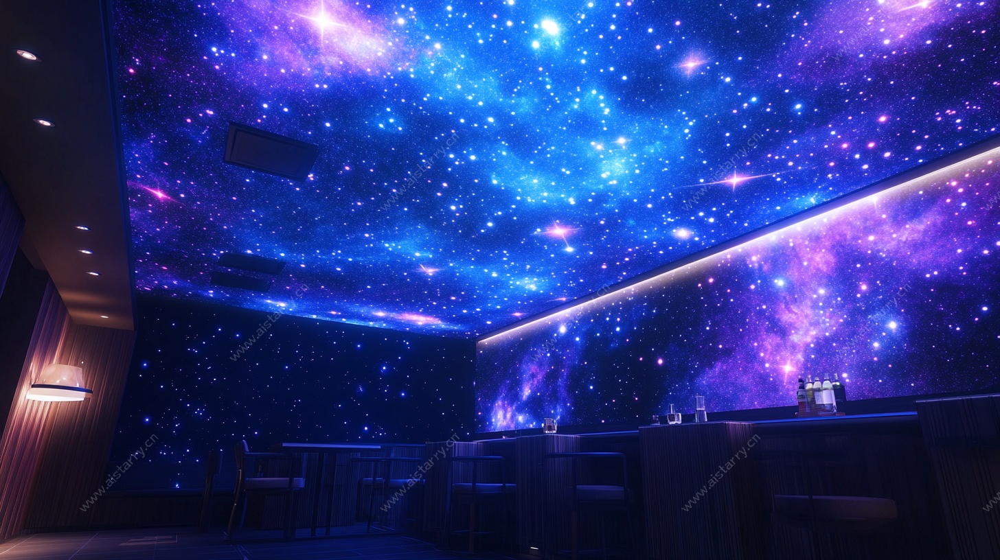 梦幻星空主题室内空间