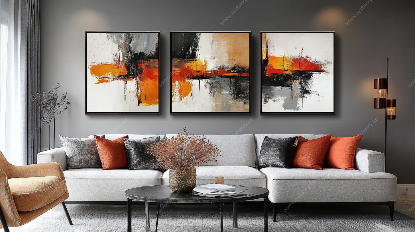 现代客厅抽象艺术挂画装饰