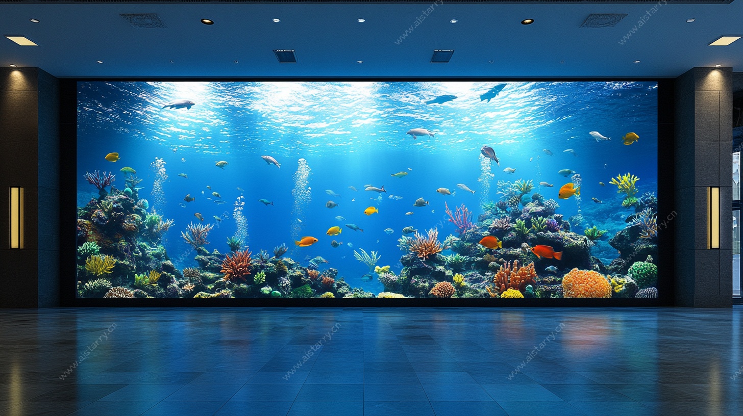 室内大型海底世界壁画