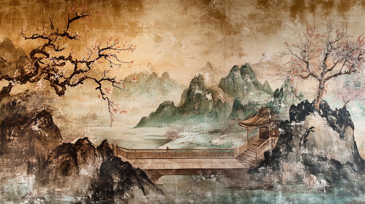 古风山水意境画