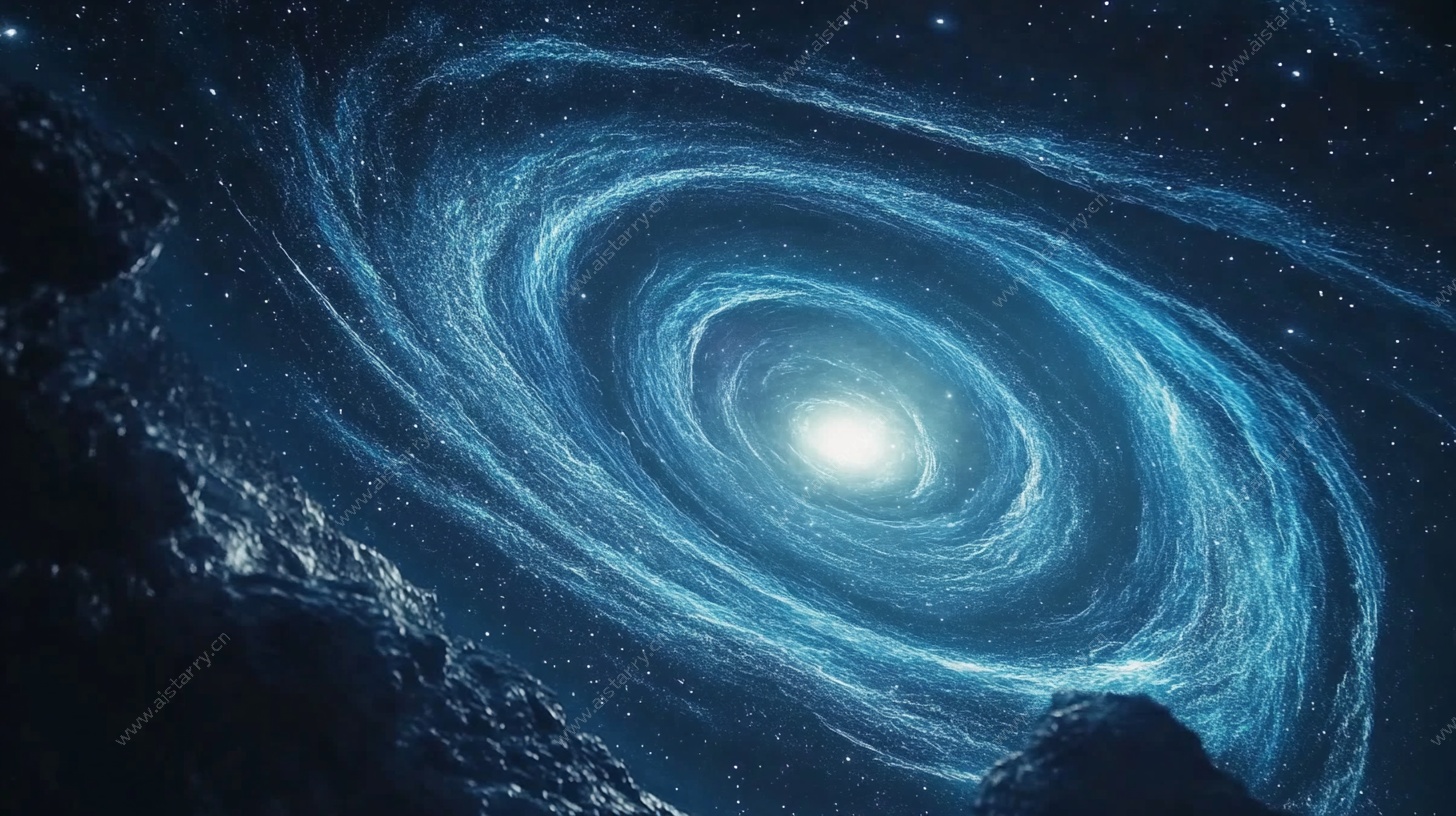 梦幻蓝色旋涡星系