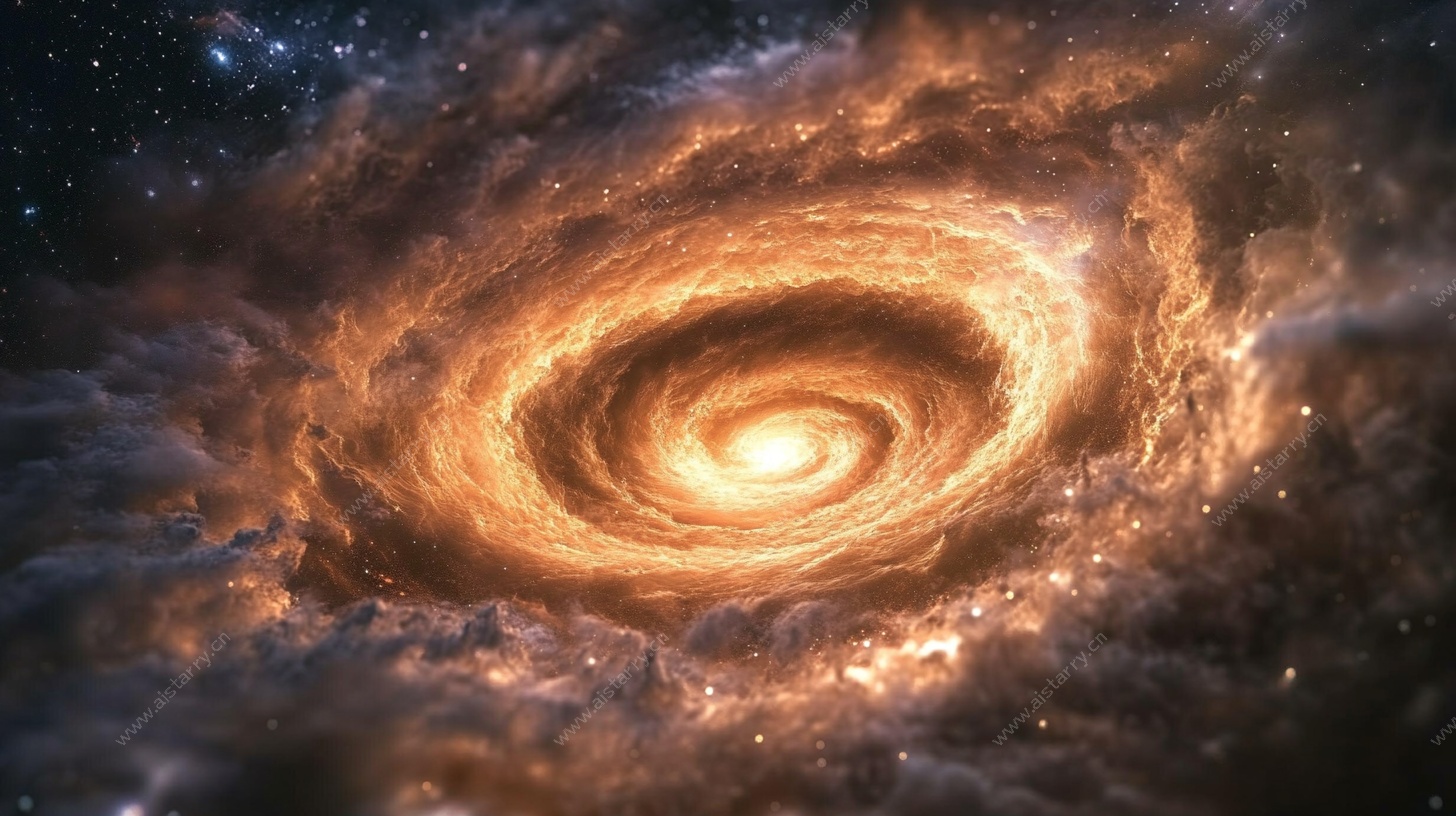 绚丽宇宙漩涡星系图景