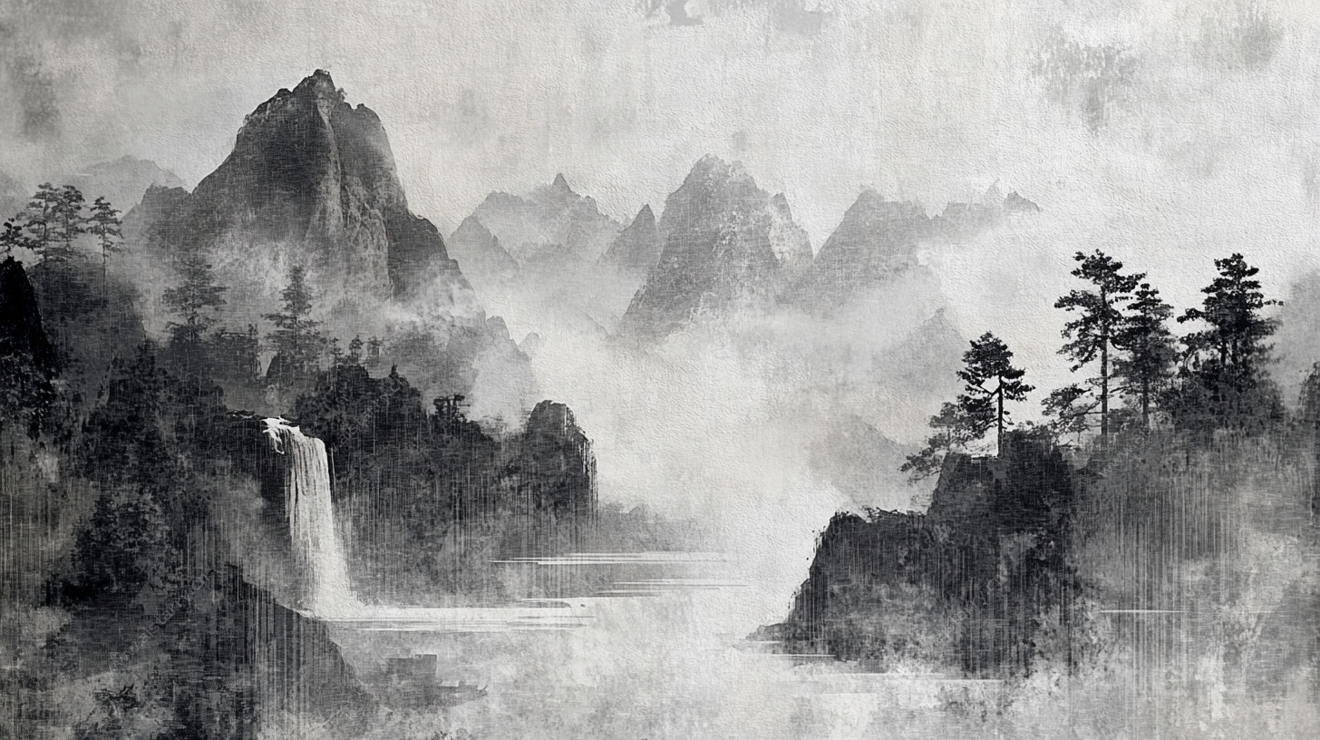 水墨山水意境图