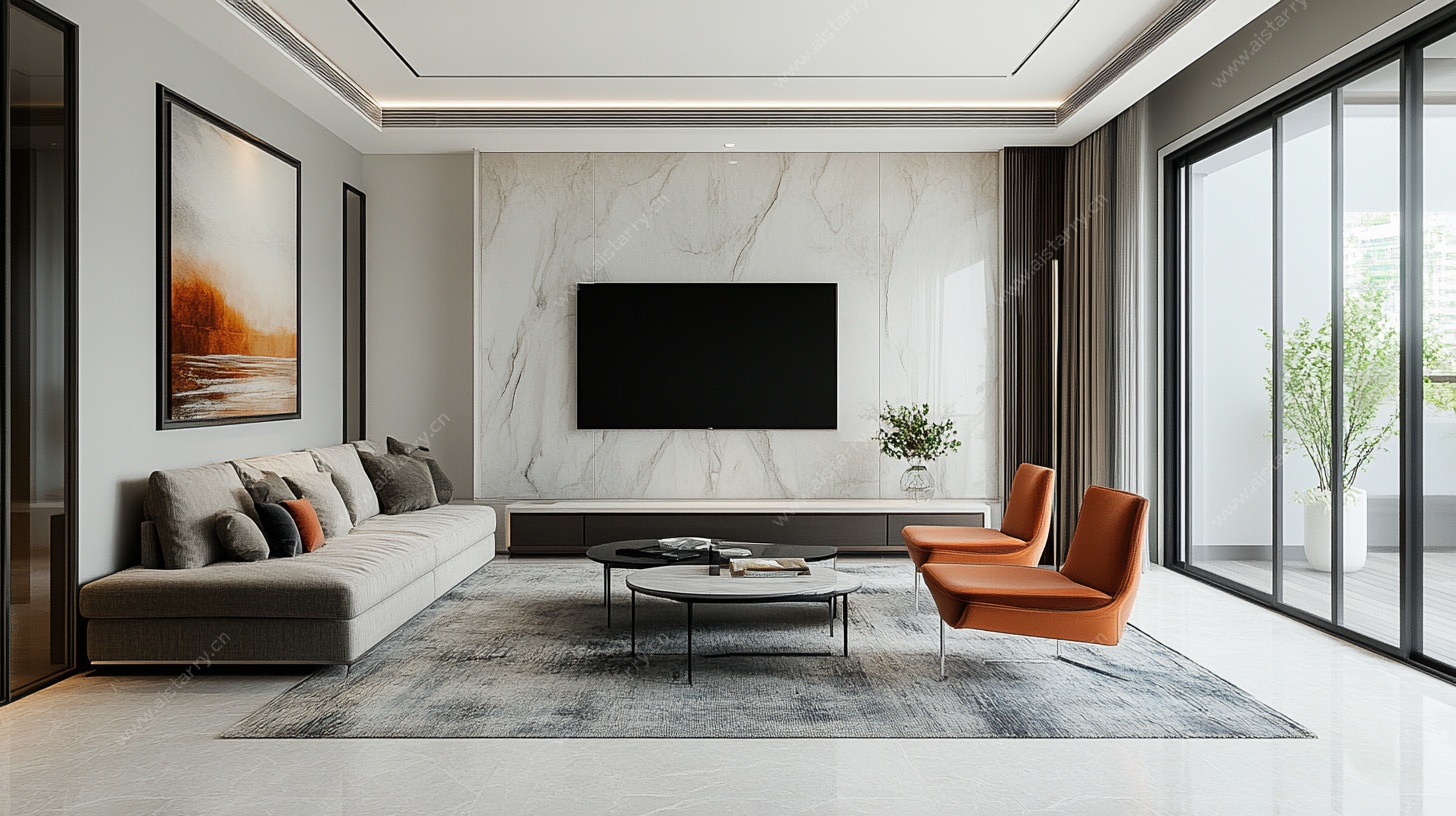 现代简约风客厅室内设计