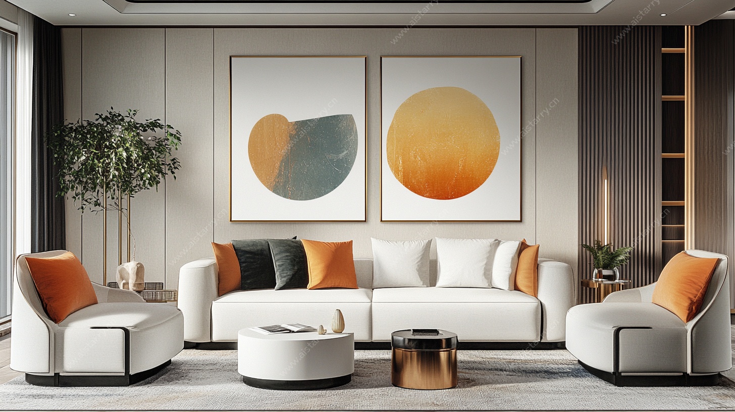 现代简约风舒适客厅空间