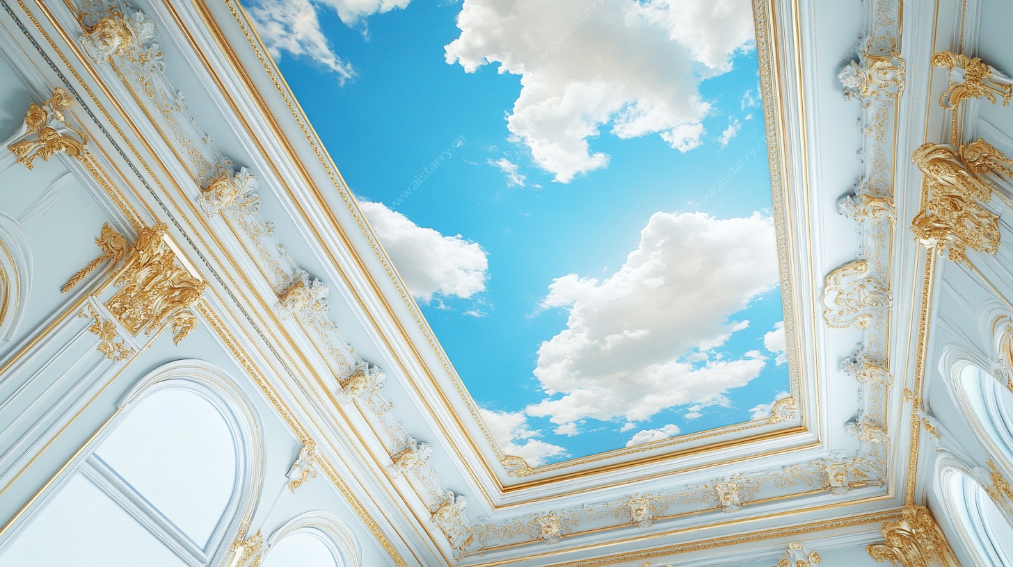 梦幻天空主题室内天花板