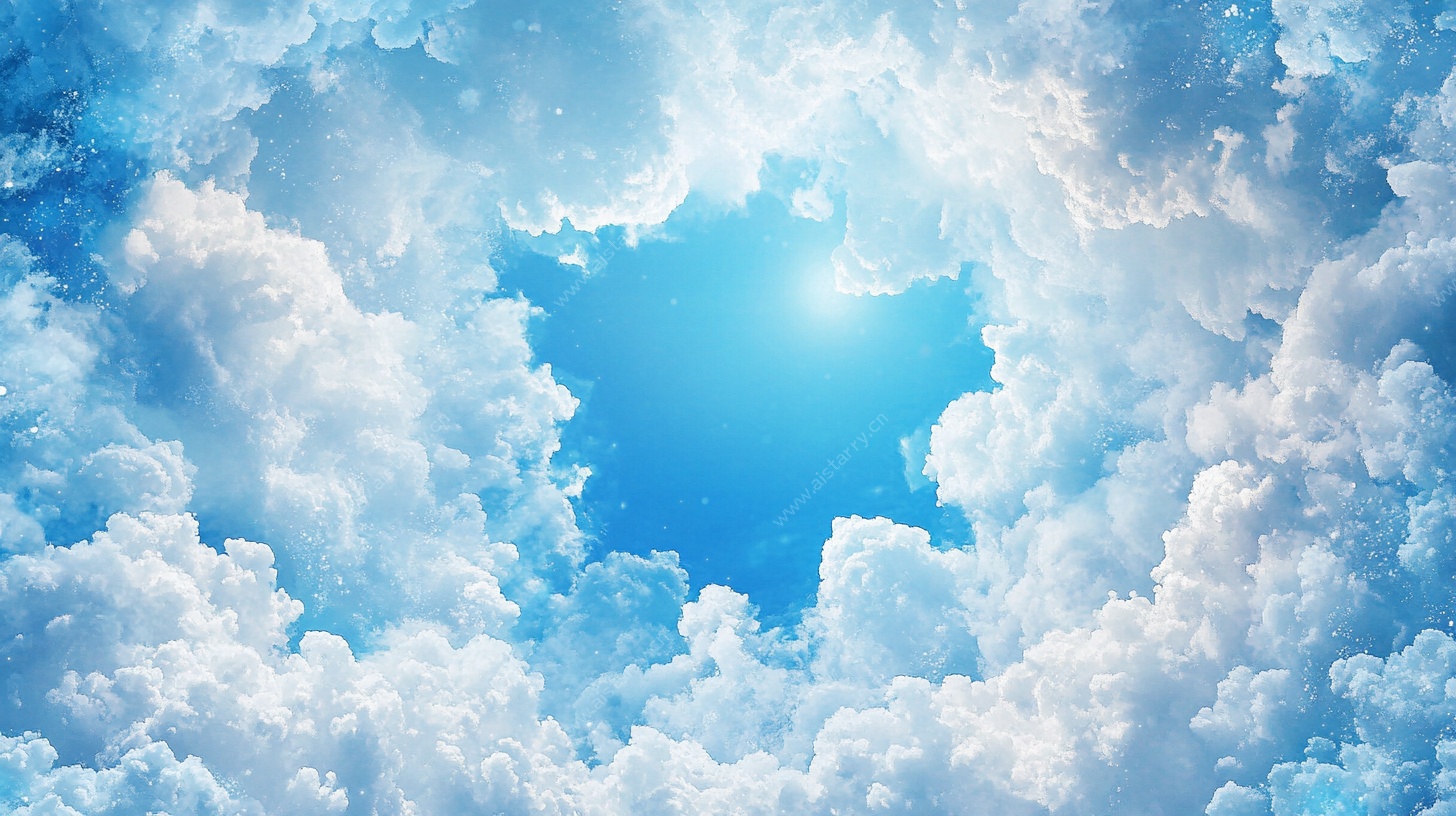 梦幻蓝天云朵美景