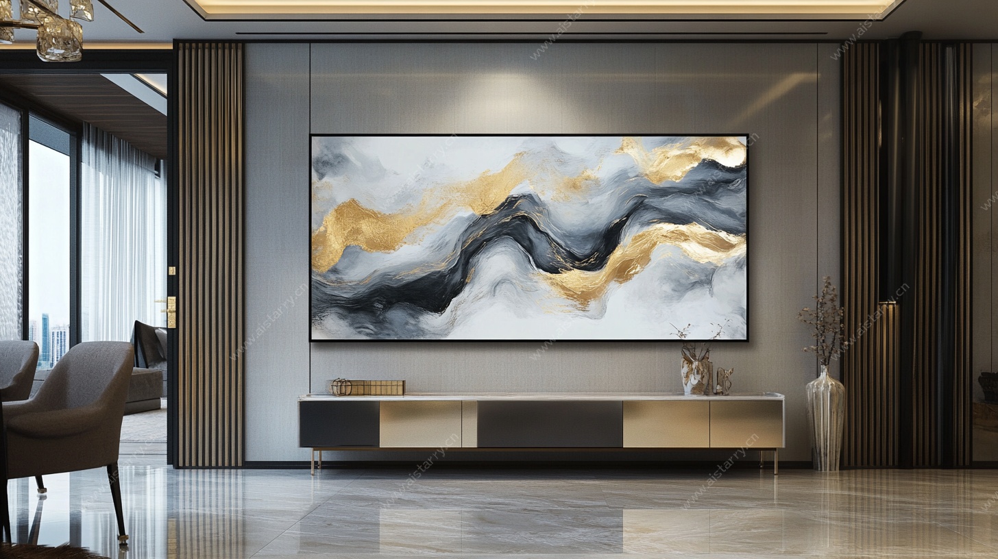 现代客厅抽象艺术装饰画