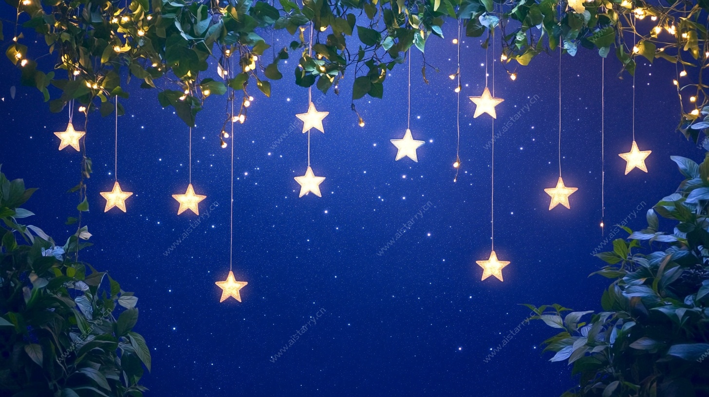 梦幻星星灯夜景