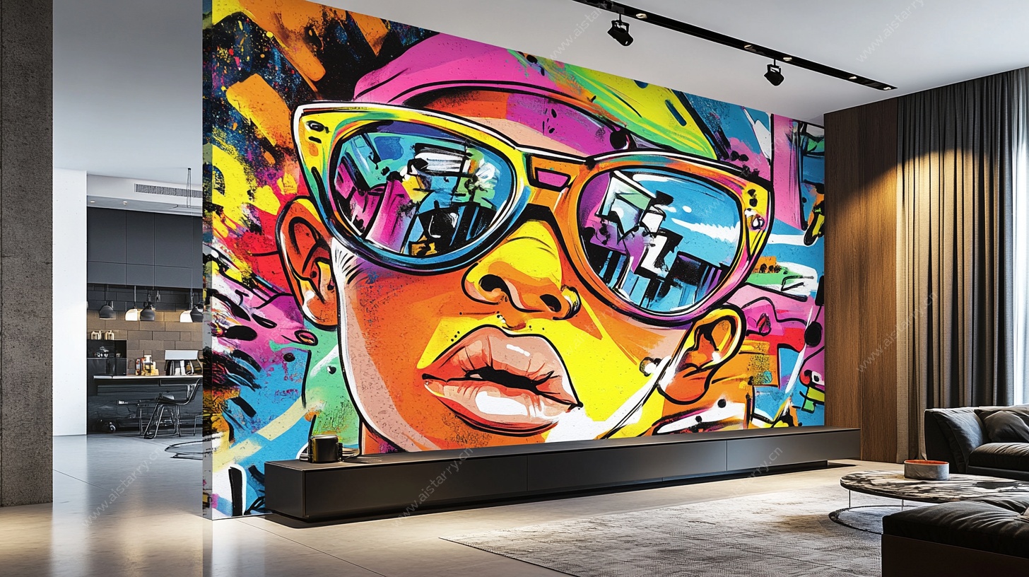 个性涂鸦墙 时尚室内装饰