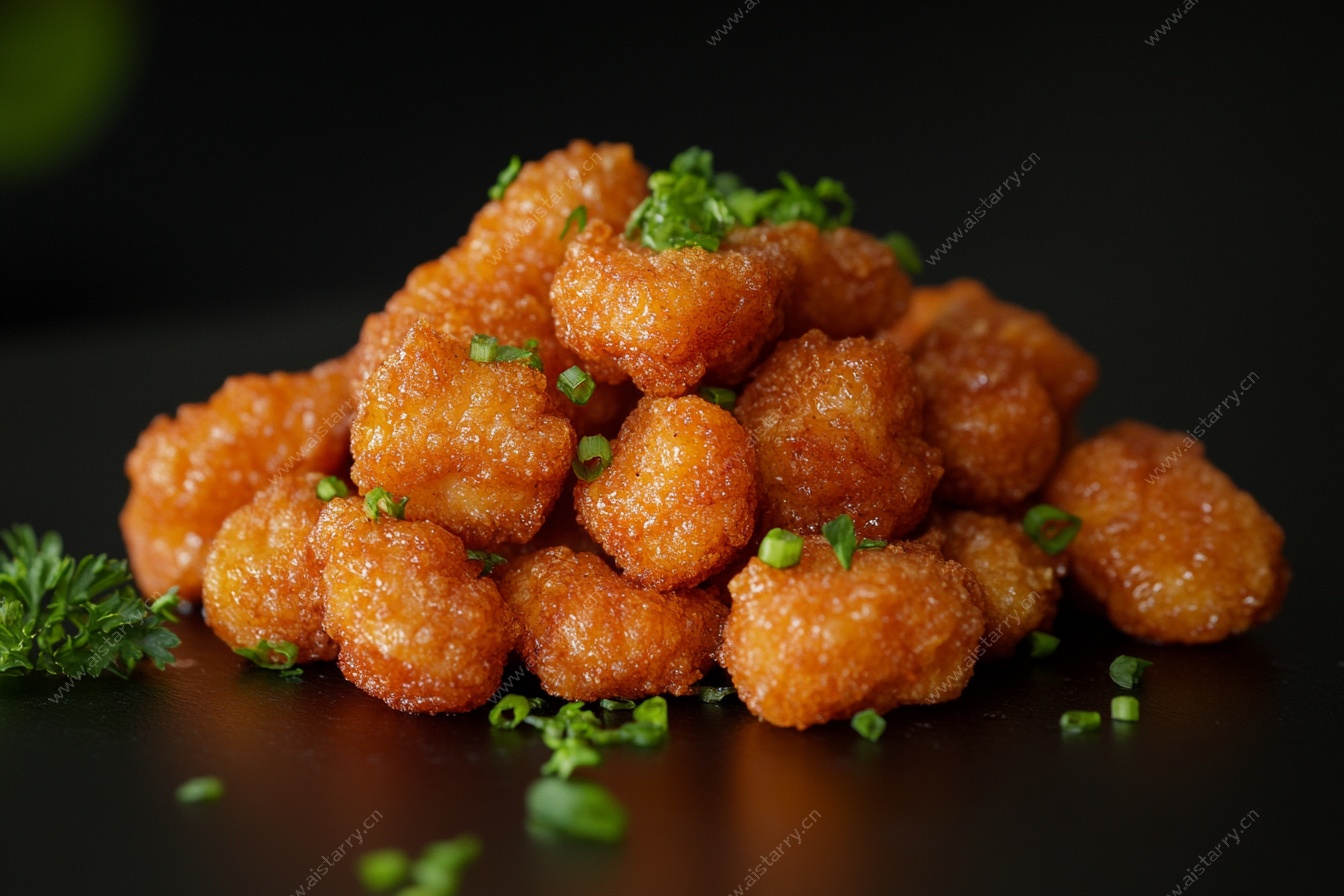 美味油炸鸡米花