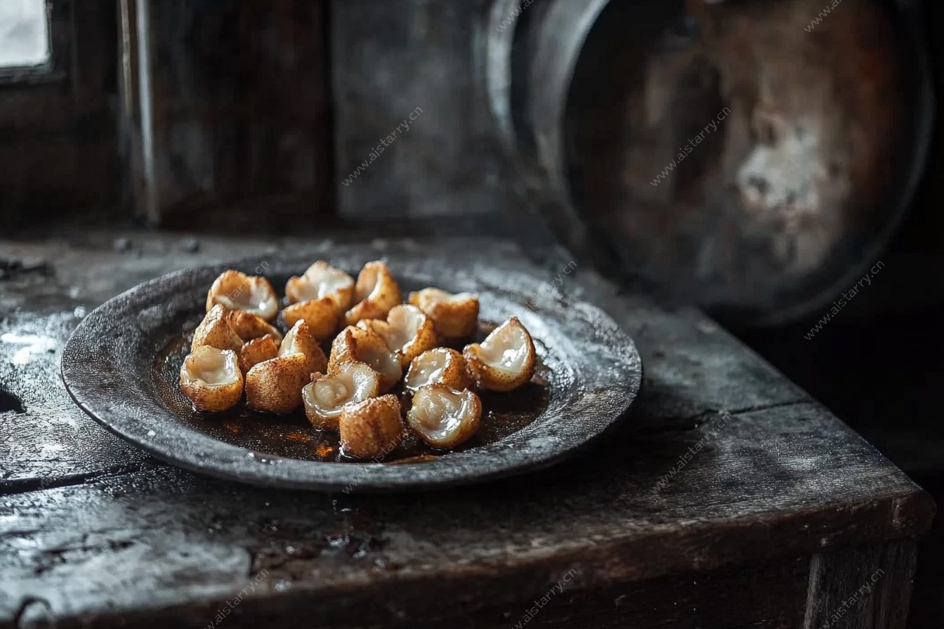 复古盘上的美味卤味