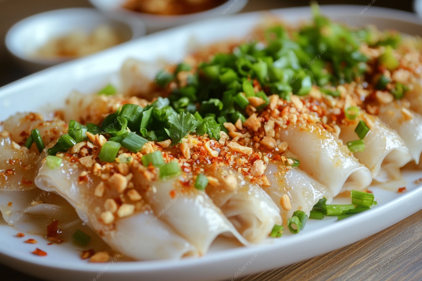 美味蒜蓉葱花卷粉