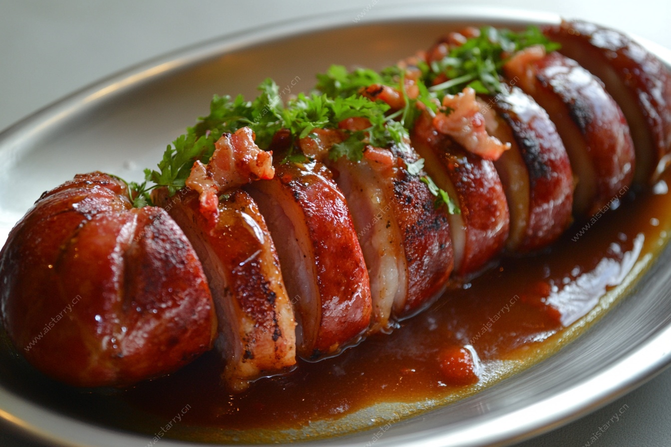 香煎脆皮烤肉切片