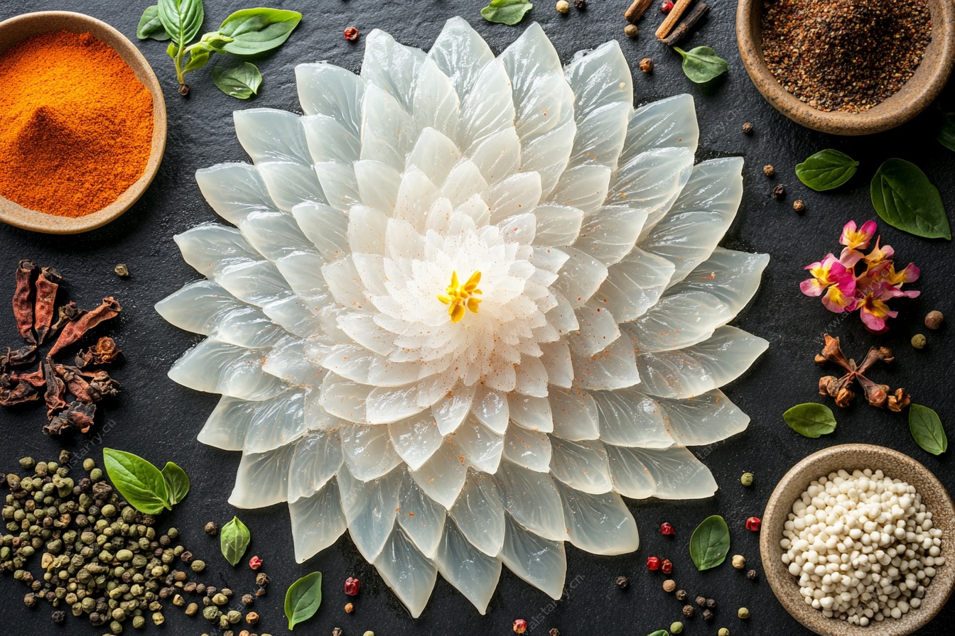 精美雕花盐与多样香料