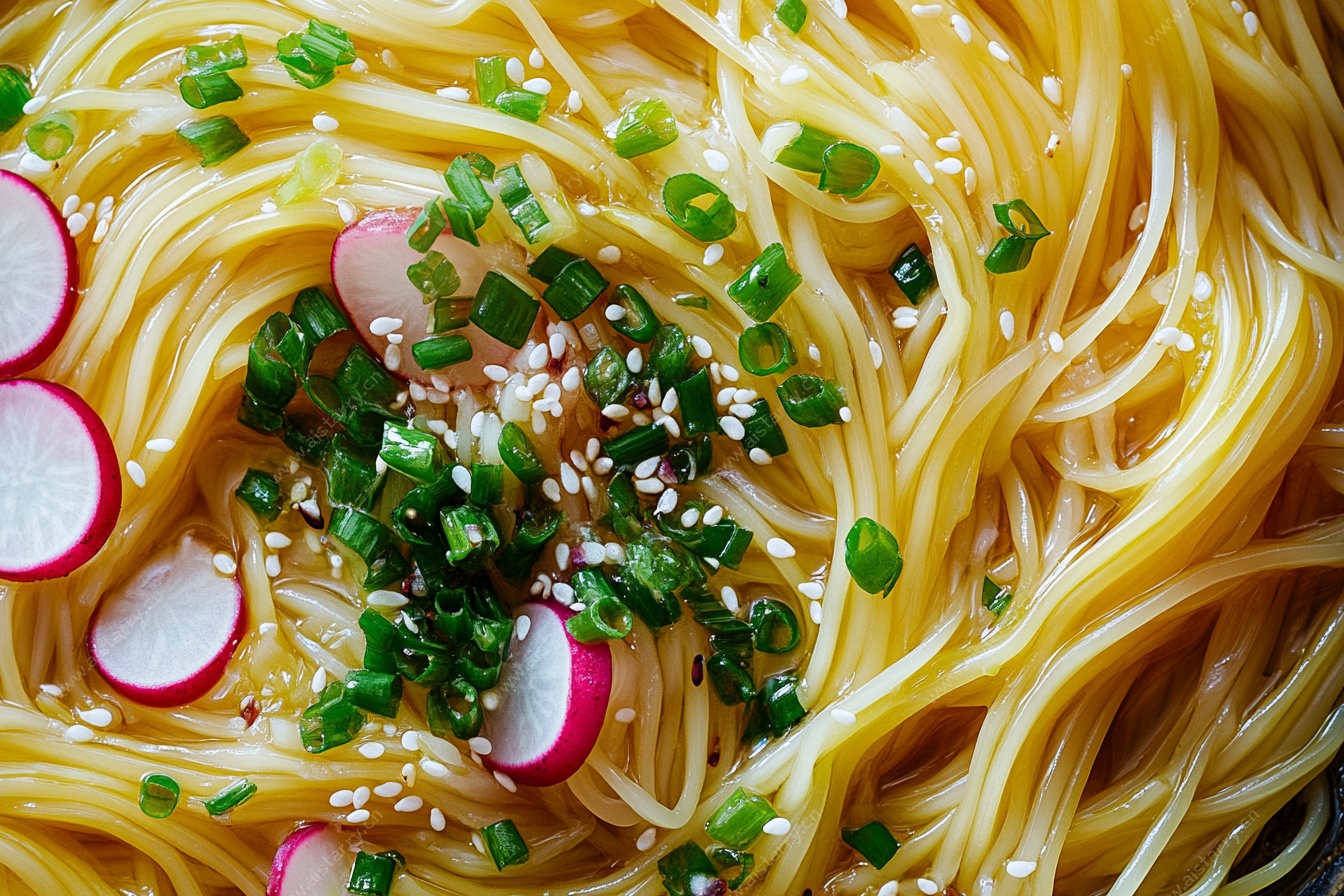 美味凉拌面 清新诱人