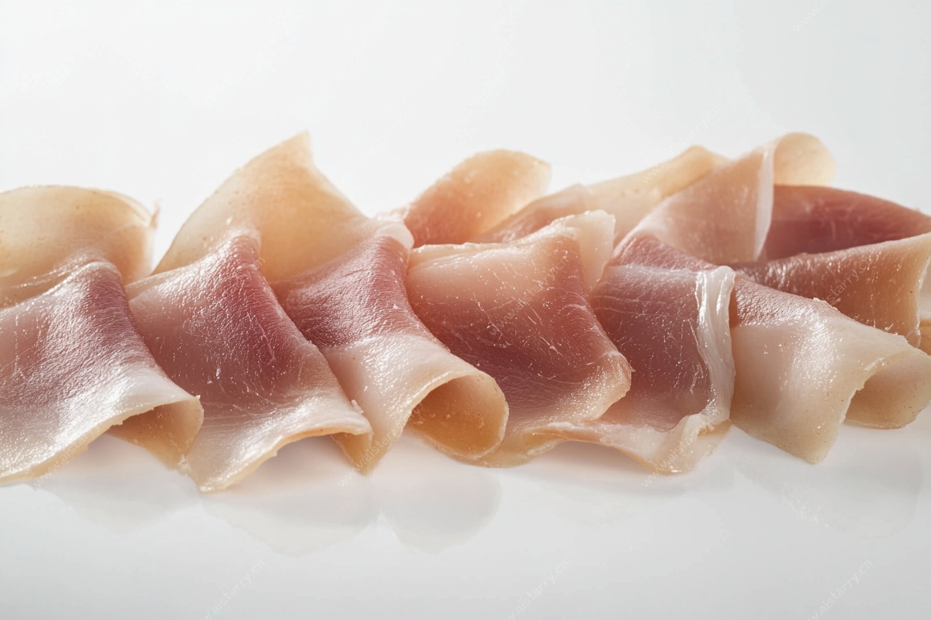 火腿切片特写