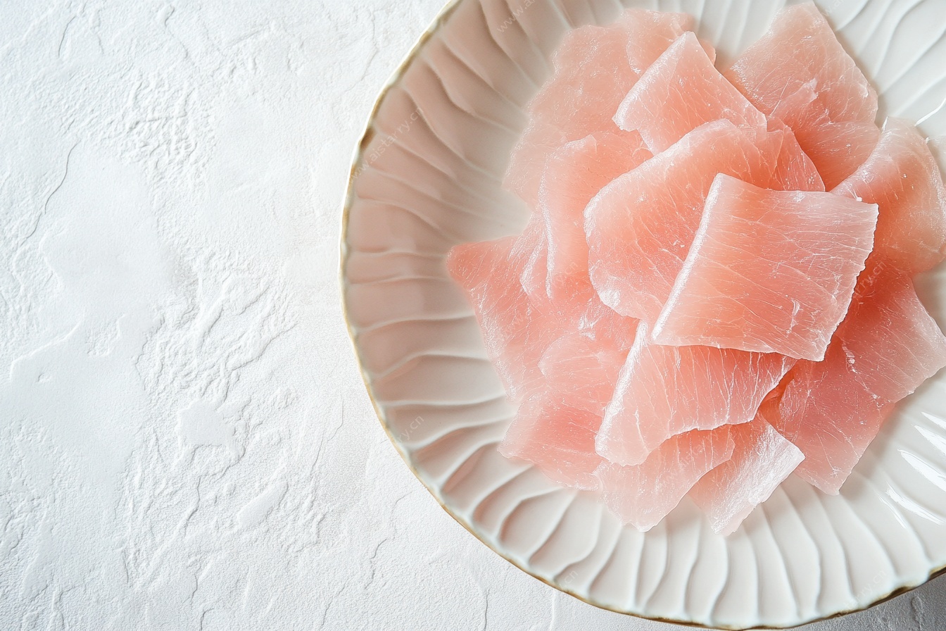 盘中鲜美的生鱼片