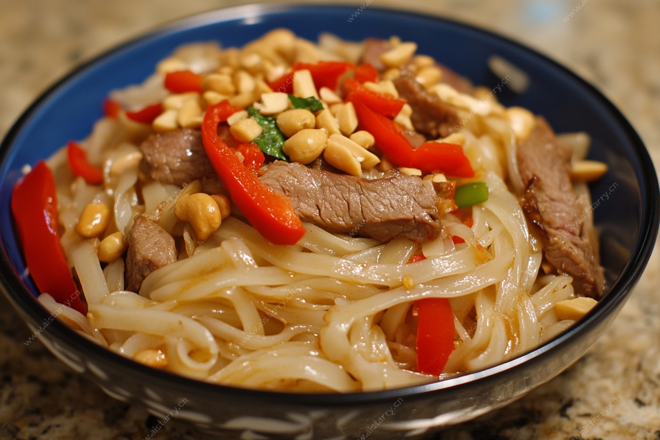 牛肉花生拌米粉
