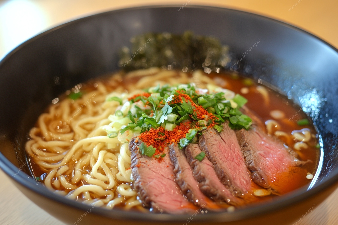 牛肉拉面特写
