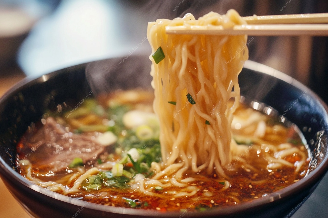 牛肉拉面特写