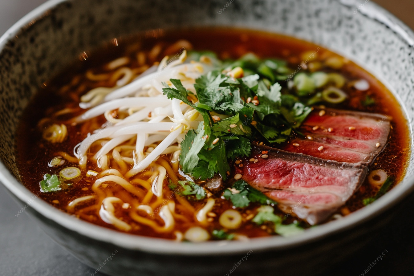 牛肉拉面特写