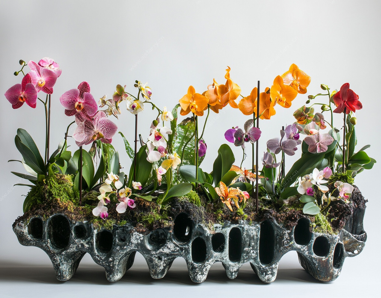 多彩蝴蝶兰组合盆栽