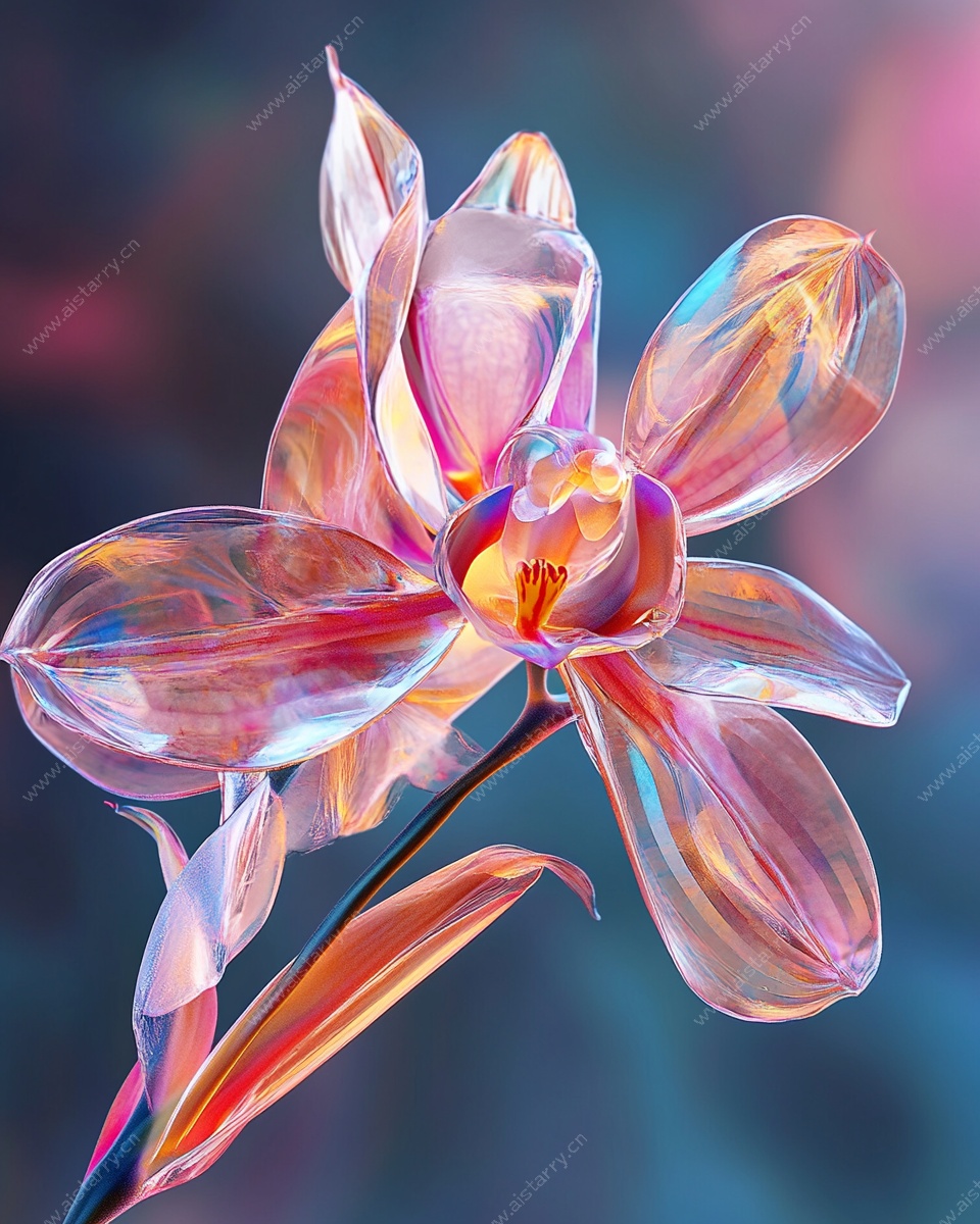 梦幻透明花朵艺术图像