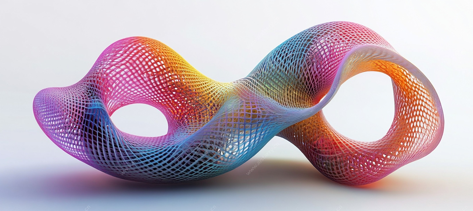 彩色立体网状艺术造型