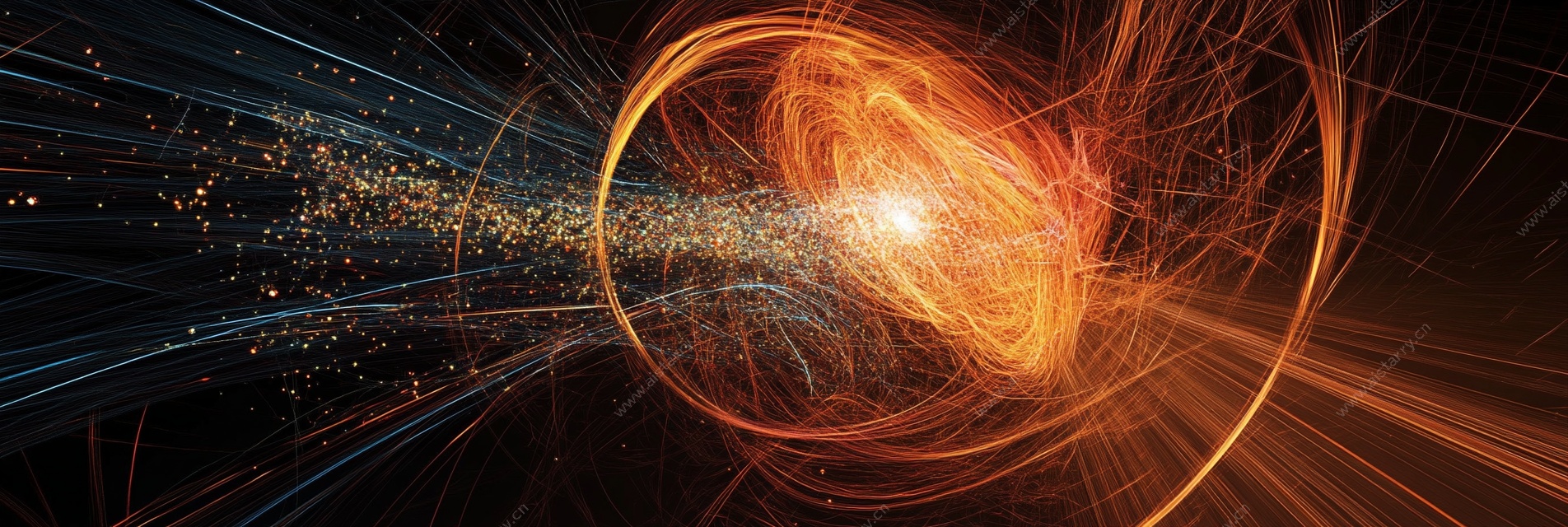 炫彩科技光效漩涡背景图